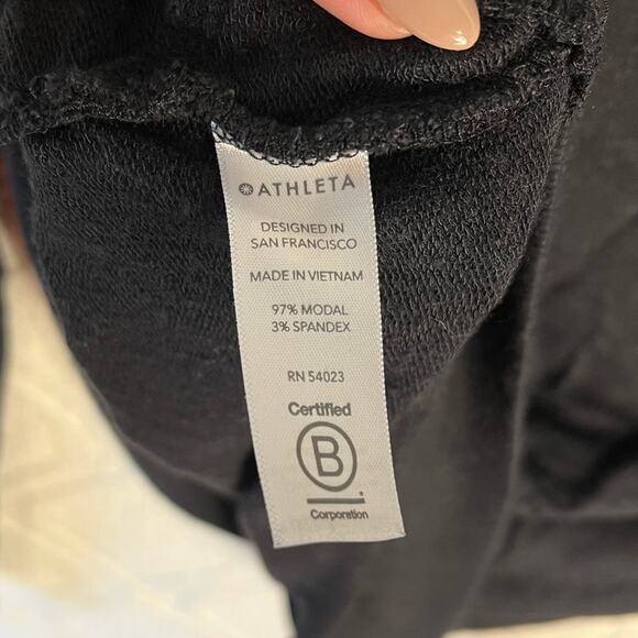 ATHLETA | Black "Mindset" Long Sleeve Crewneck Sweatshirt | Top - Picture 9 of 10